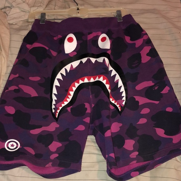 bape pants purple